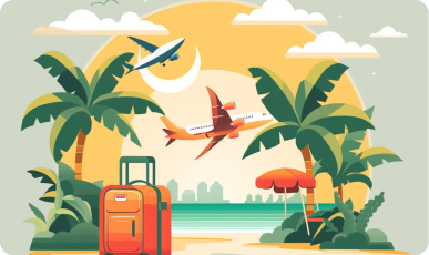 A page for a travel website